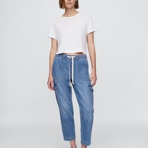 GAP Women's Blue Ankle Cargo Jeans